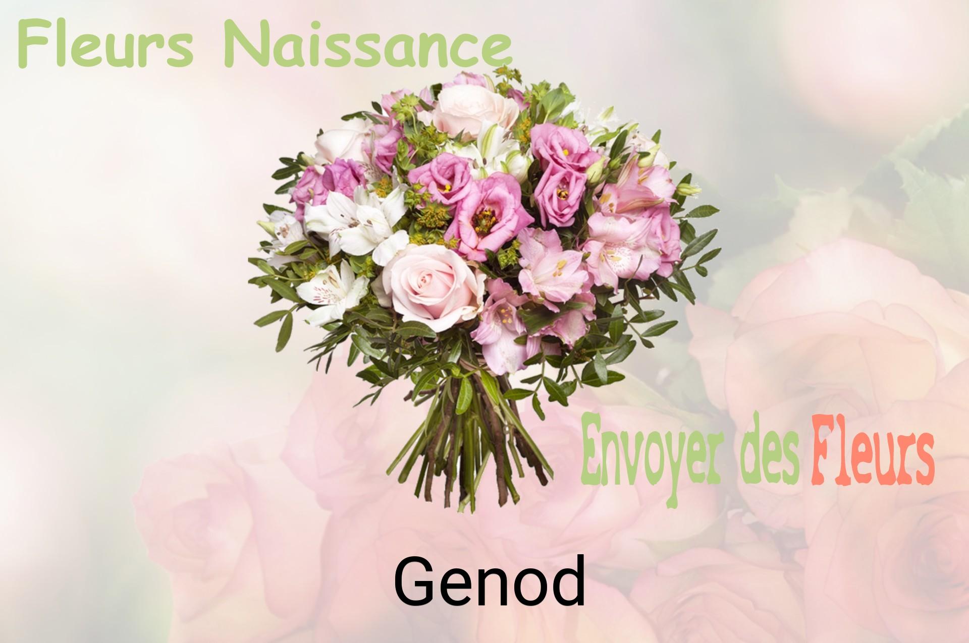 Bouquet de fleurs de naissance livré à Genod